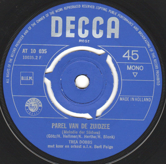 Trea Dobbs - Parel Van De Zuidzee 16568 16715 01163 32758 Vinyl Singles VINYLSINGLES.NL