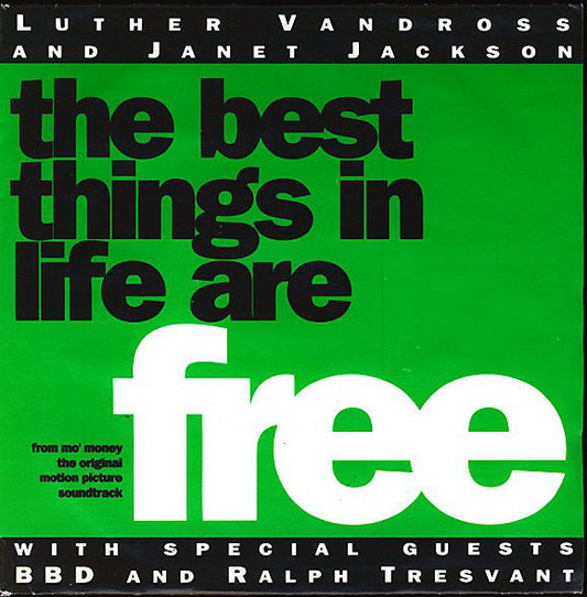 Luther Vandross And Janet Jackson - The Best Things In Life Are Free 01070 Vinyl Singles VINYLSINGLES.NL